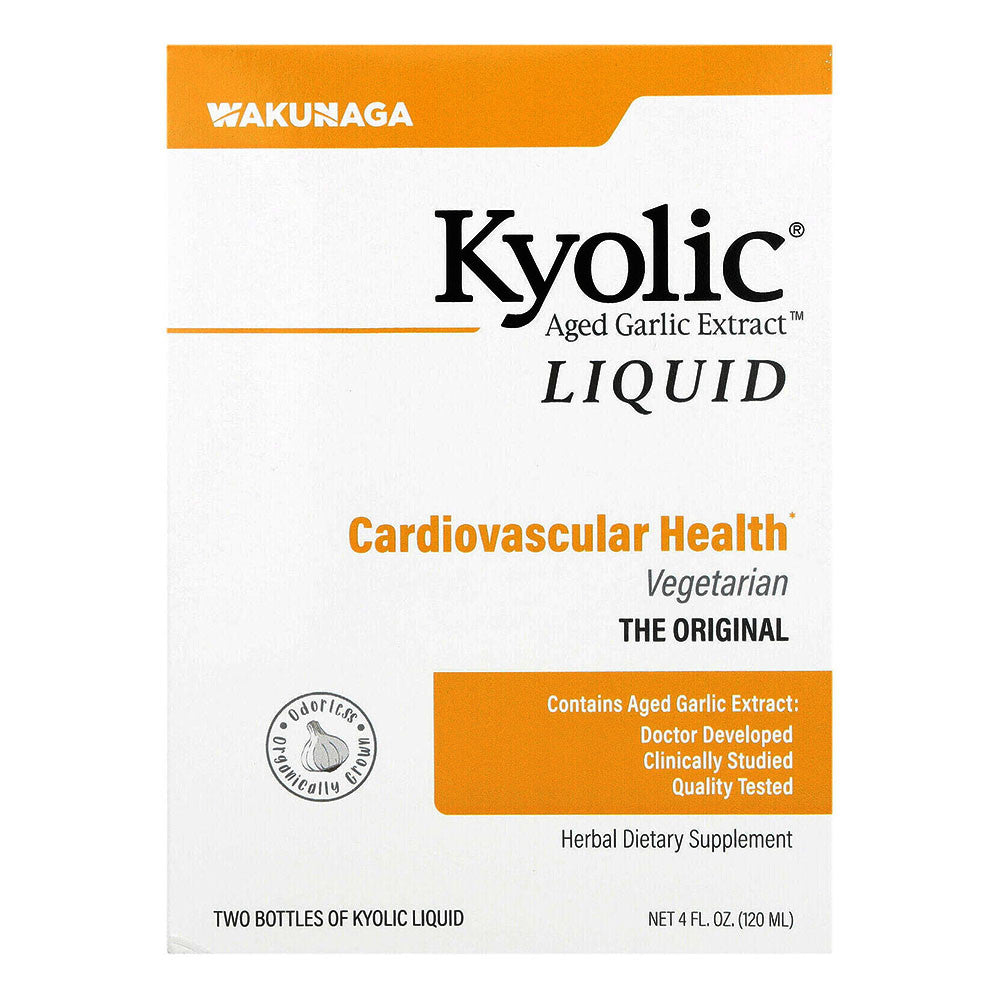 Kyolic Aged Garlic Vegetarian Liquid Extract Bottles, 2 Oz, 2 Ea